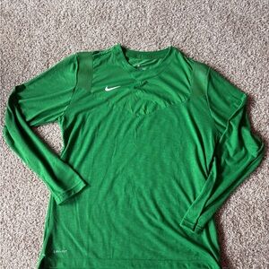 Nike Green Dri-FIT Long Sleeve Top